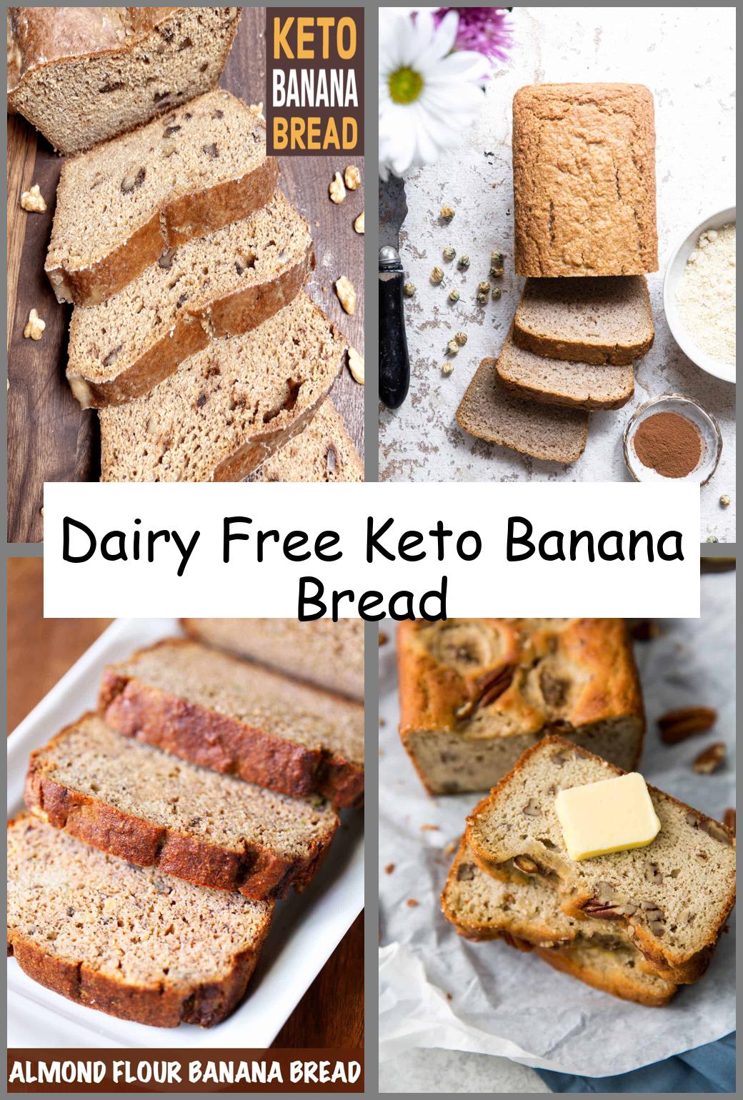 Dairy Free Keto Banana Bread