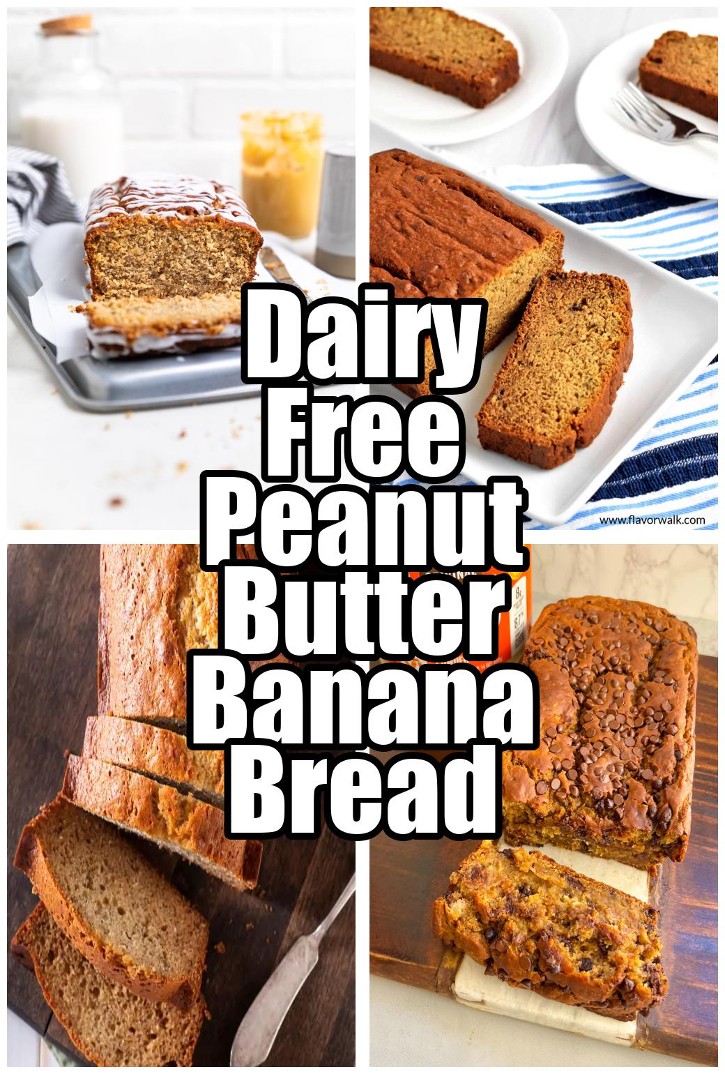 Dairy Free Peanut Butter Banana Bread