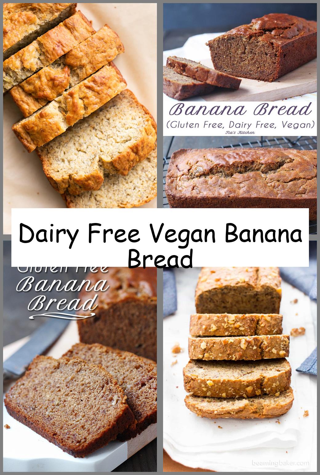 Dairy Free Vegan Banana Bread