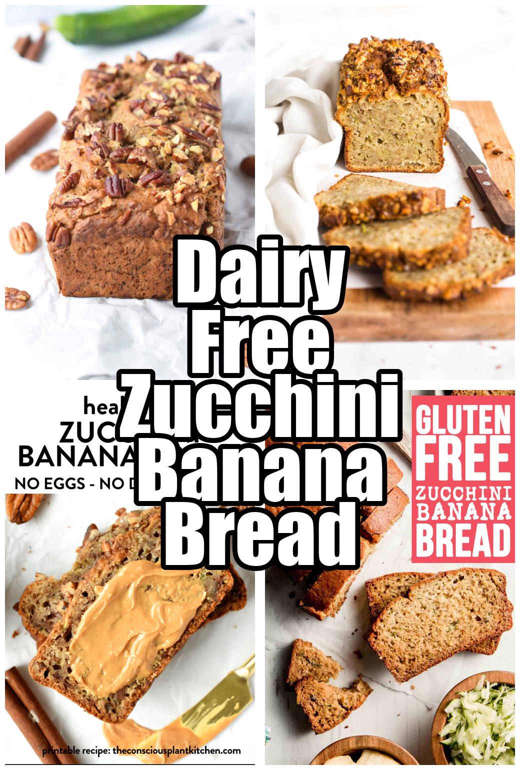 Dairy Free Zucchini Banana Bread