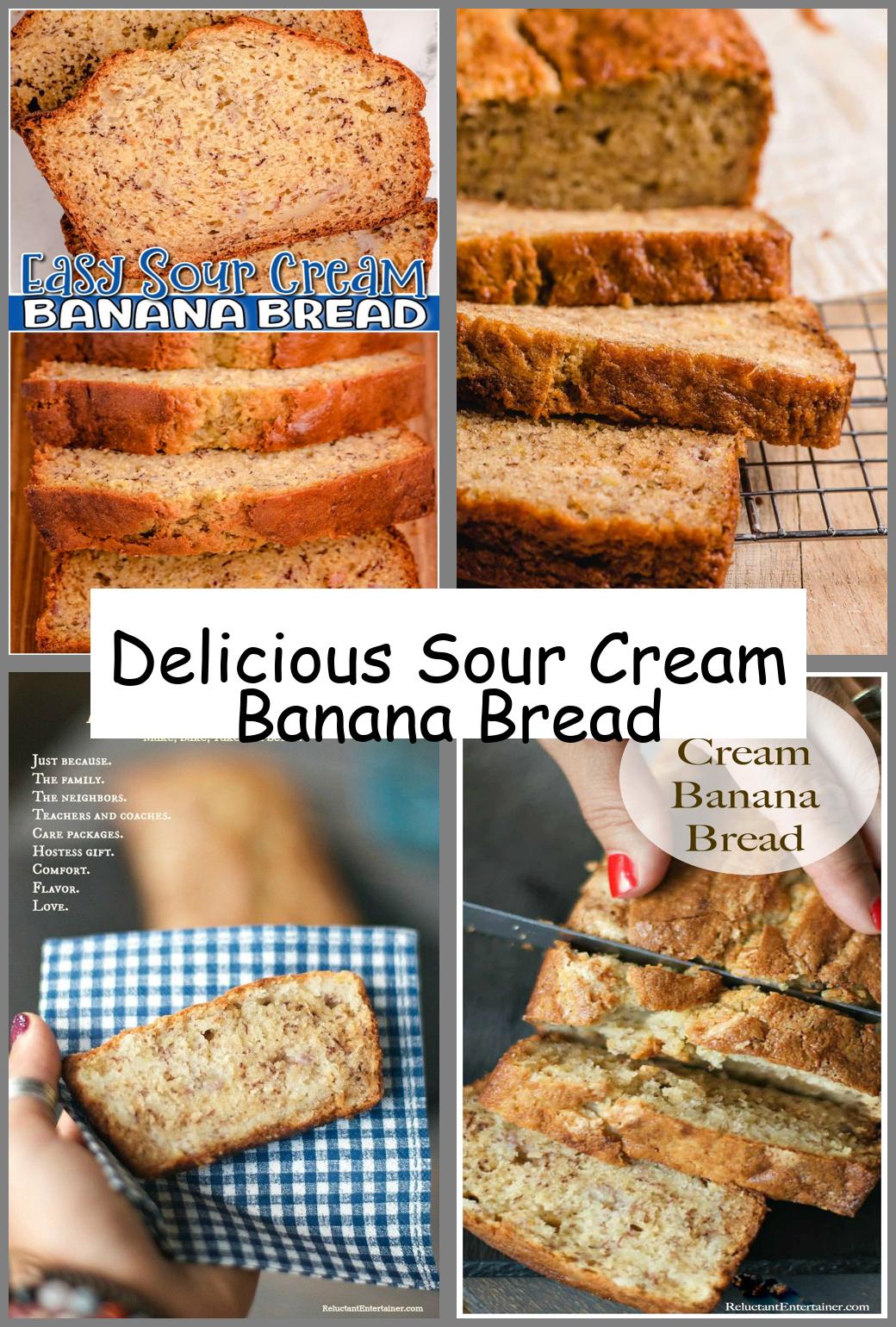 Delicious Sour Cream Banana Bread