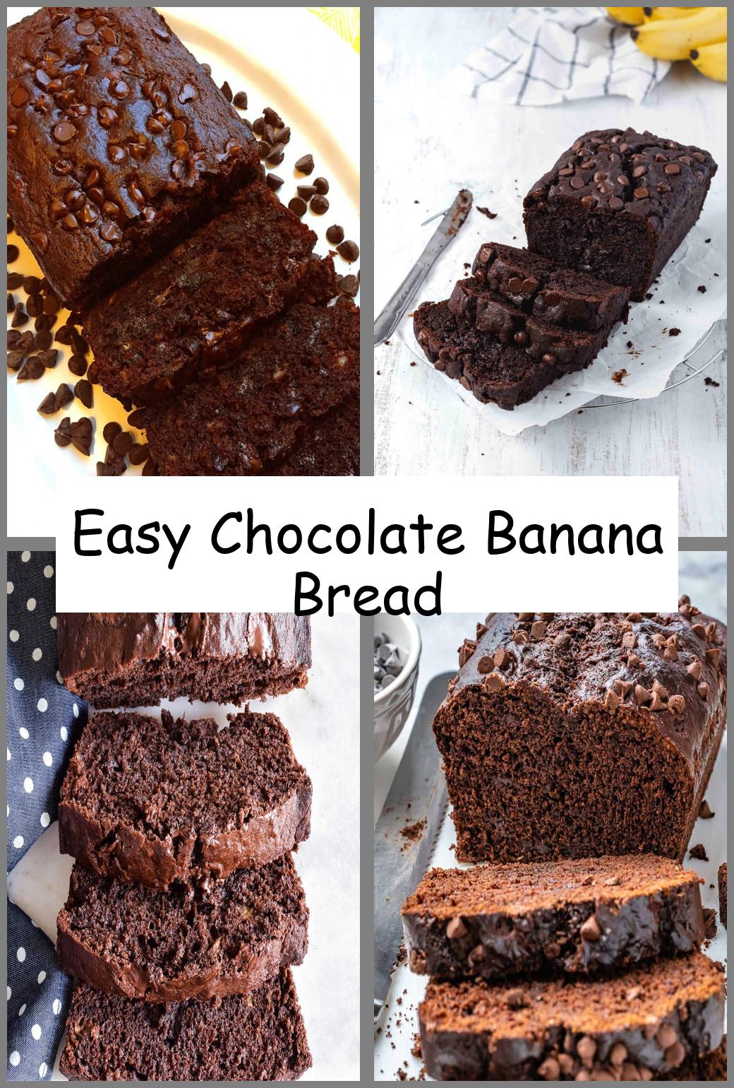 Easy Chocolate Banana Bread