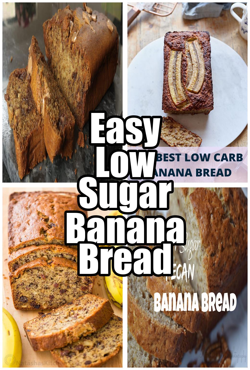 Easy Low Sugar Banana Bread