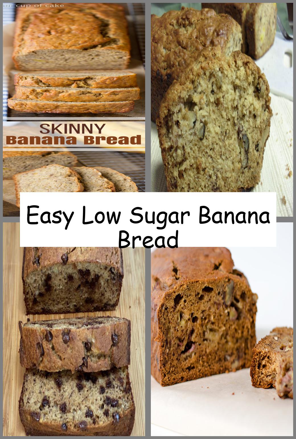 Easy Low Sugar Banana Bread