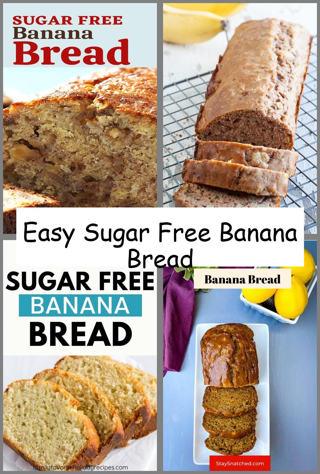 Easy Sugar Free Banana Bread