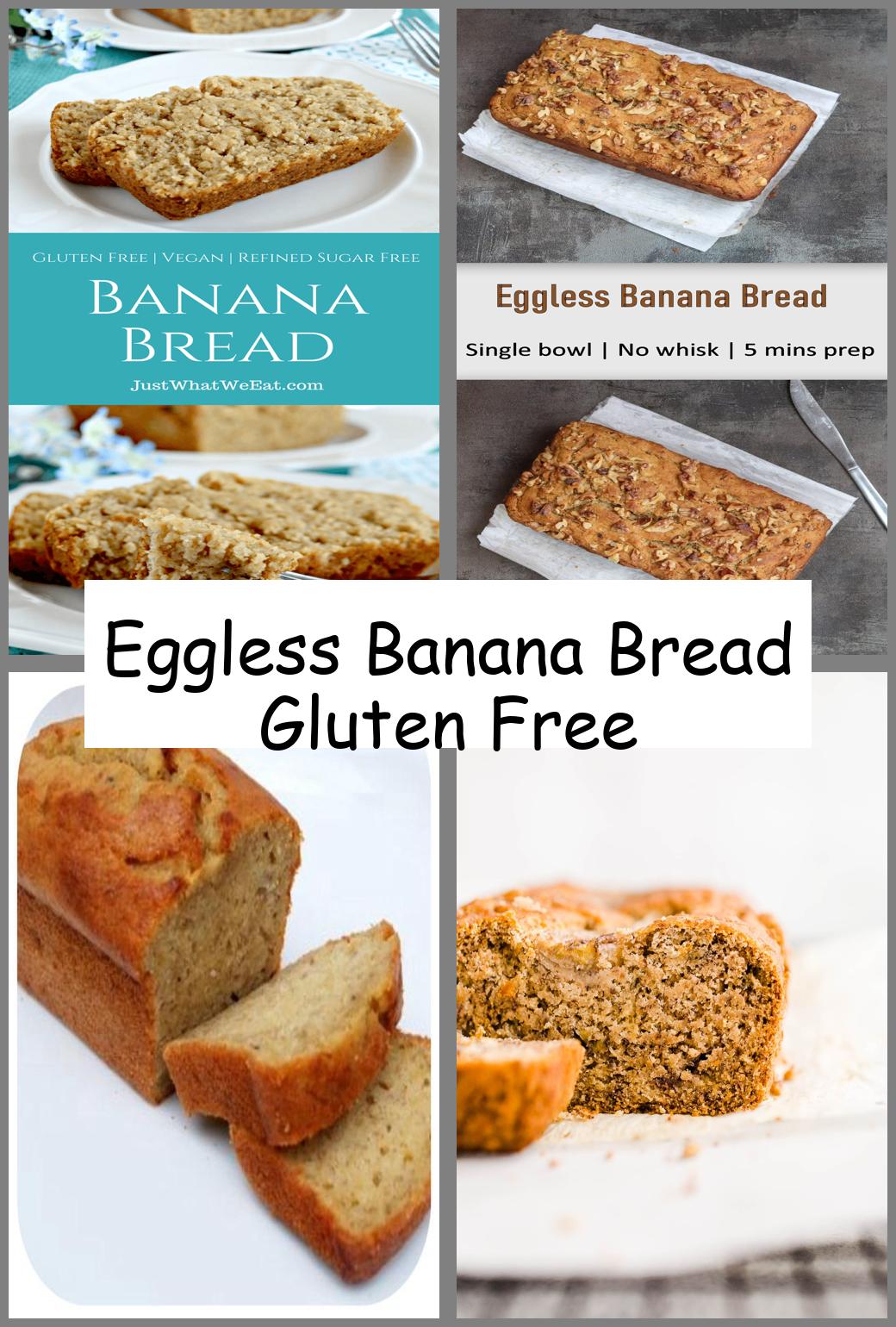 Eggless Banana Bread Gluten Free