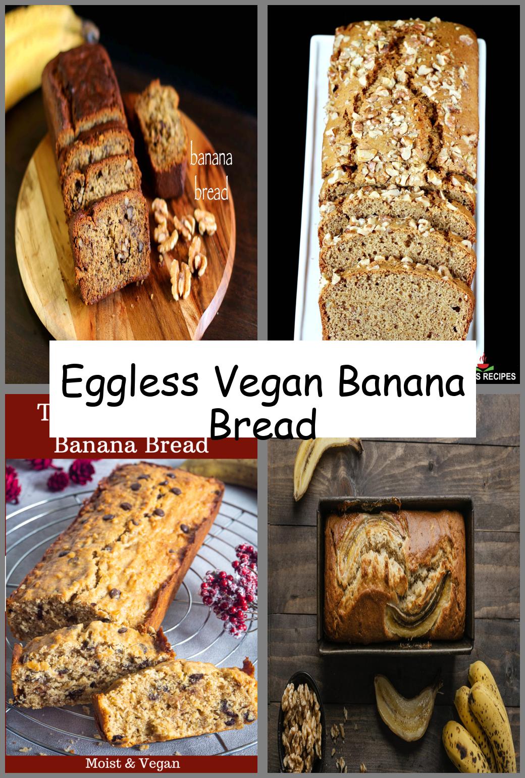 Eggless Vegan Banana Bread