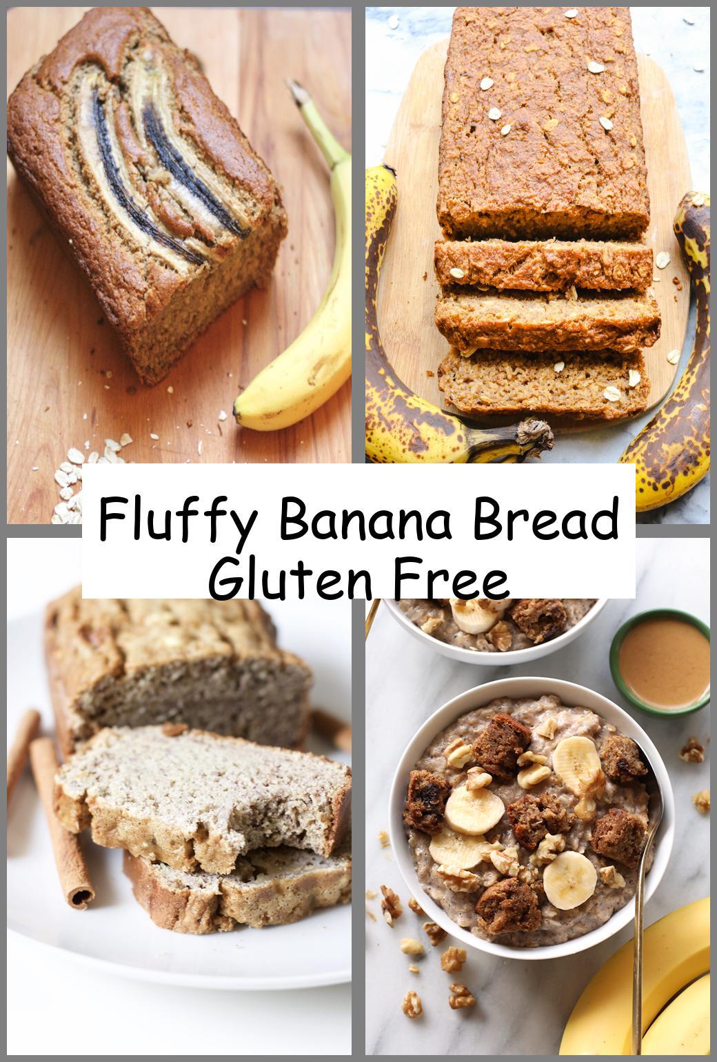 Fluffy Banana Bread Gluten Free