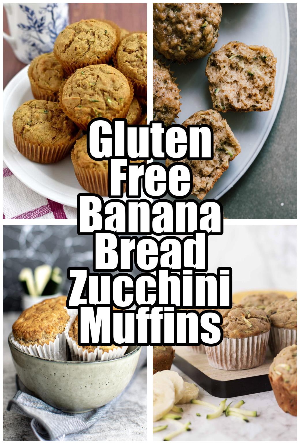 Gluten Free Banana Bread Zucchini Muffins