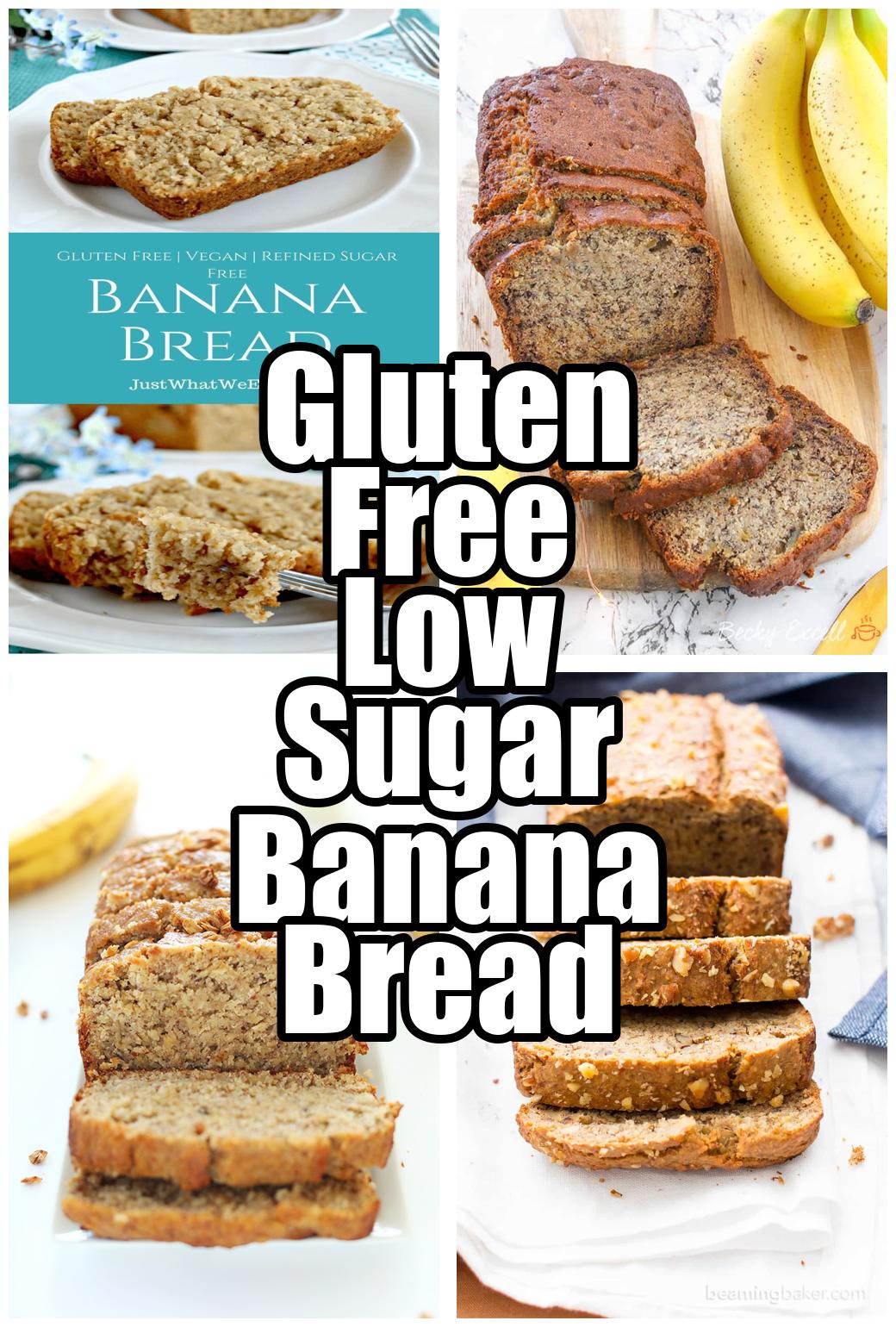 Gluten Free Low Sugar Banana Bread