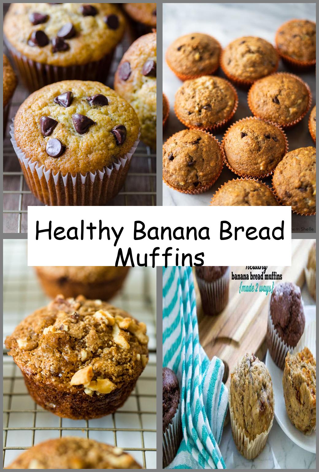 Healthy Banana Bread Muffins