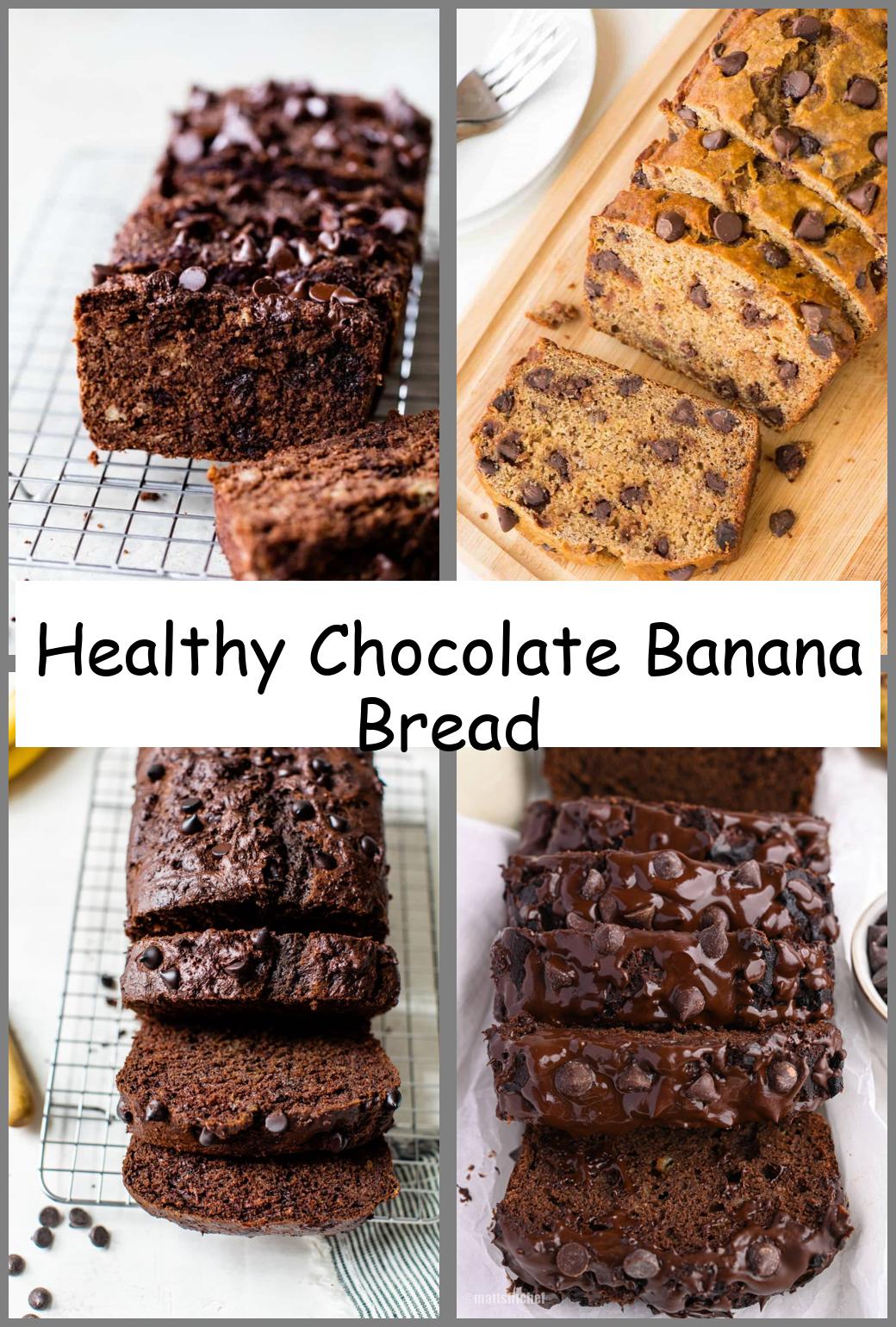 Healthy Chocolate Banana Bread