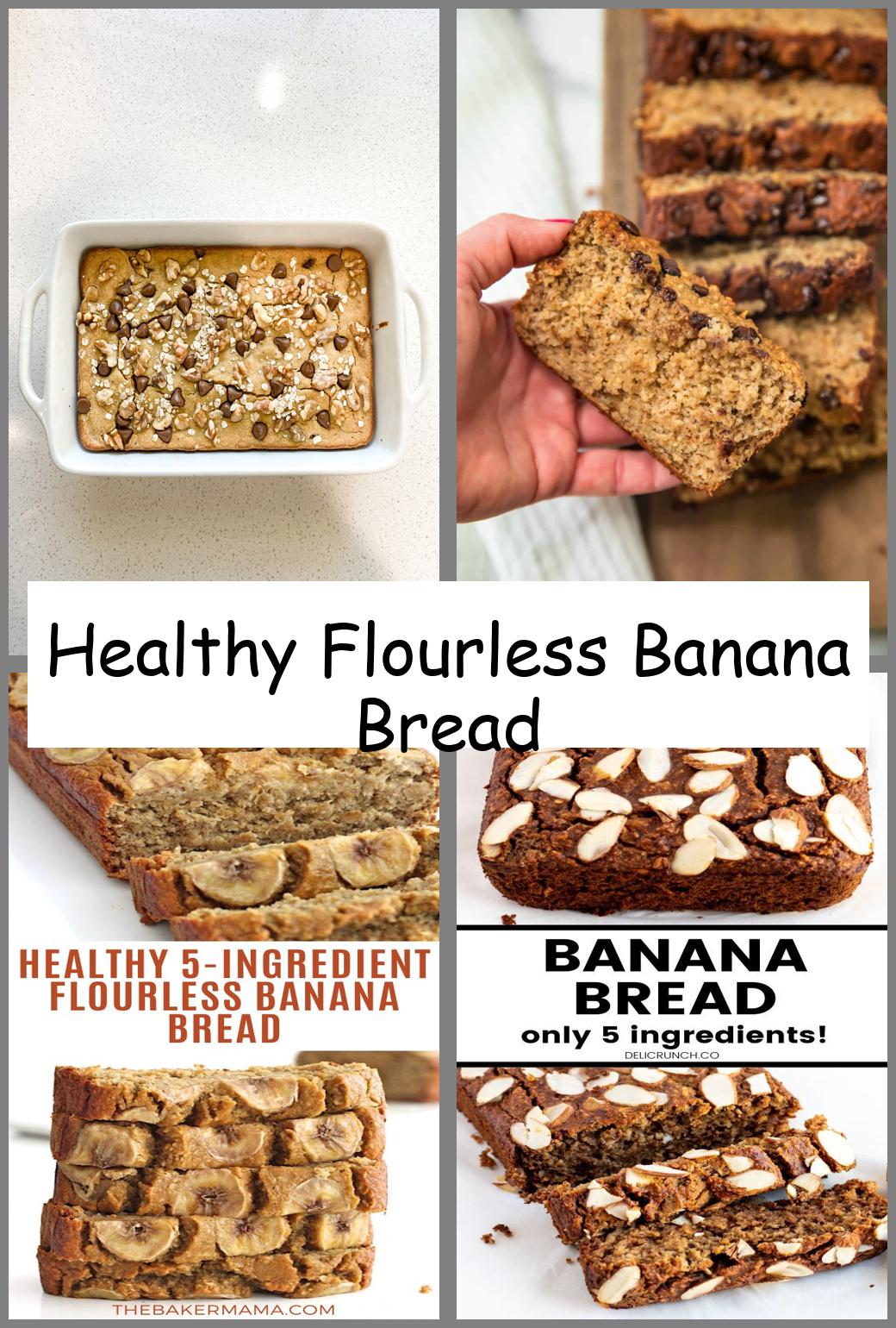 Healthy Flourless Banana Bread