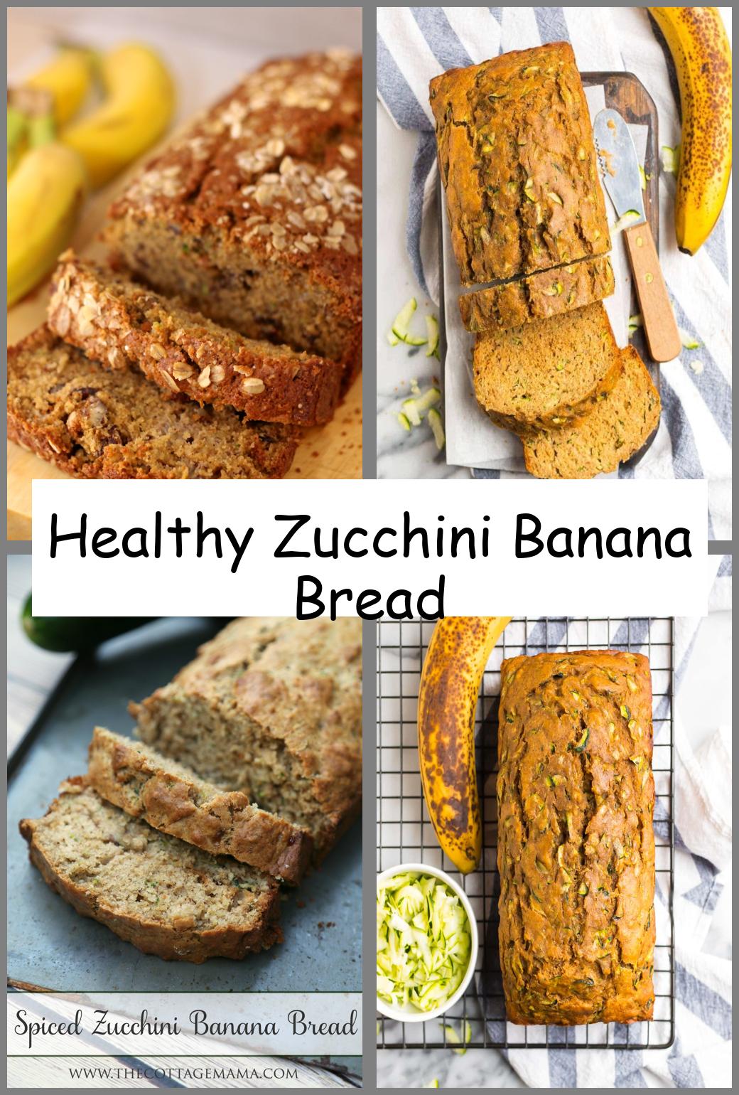 Healthy Zucchini Banana Bread