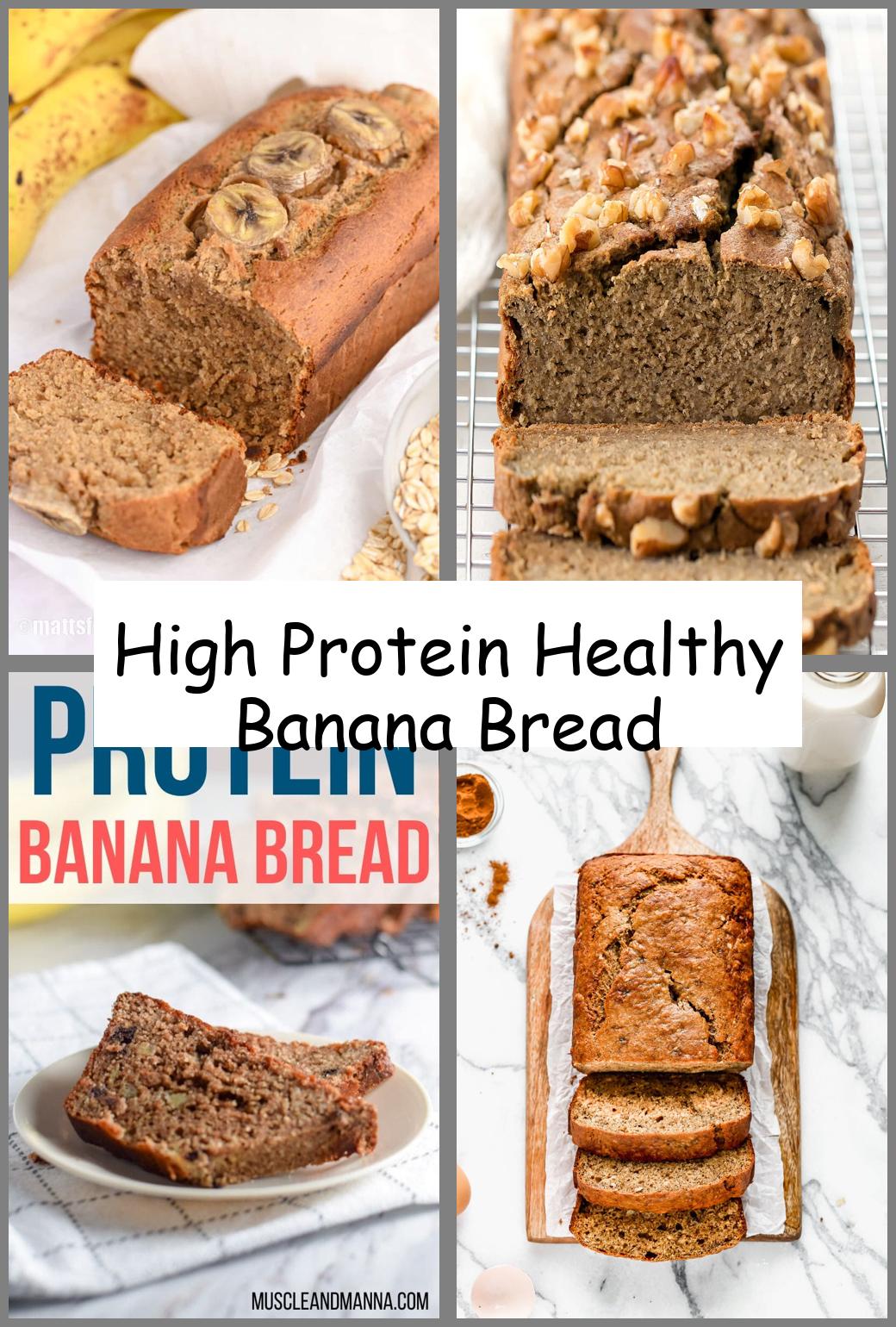 High Protein Healthy Banana Bread