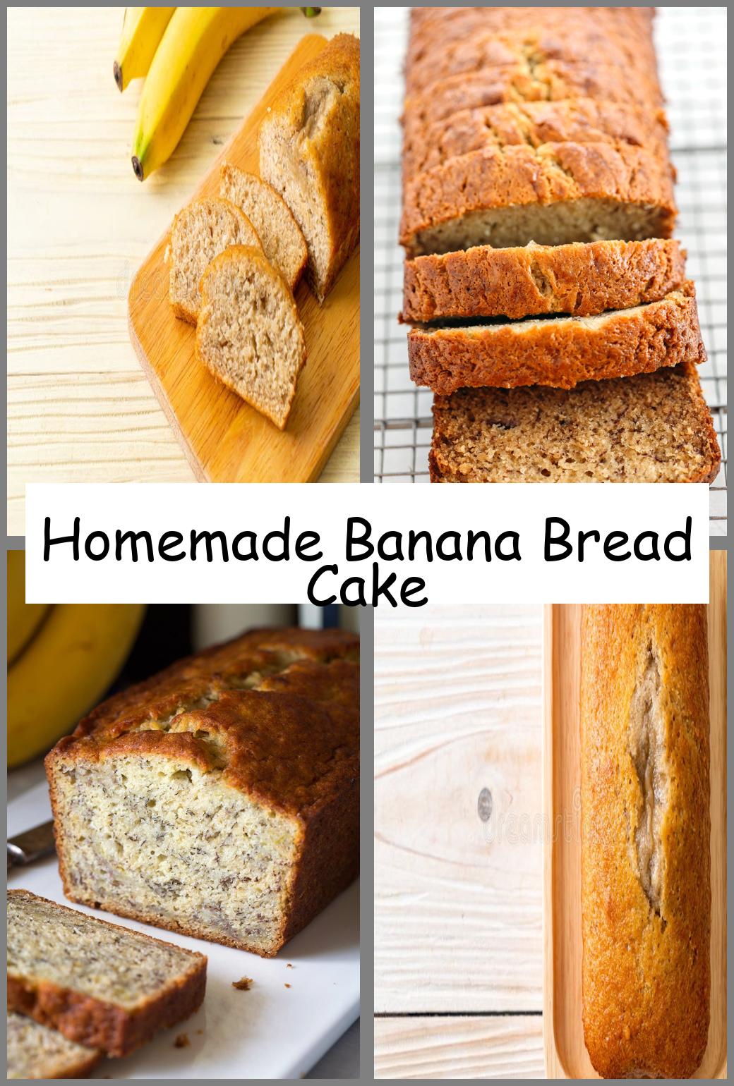 Homemade Banana Bread Cake