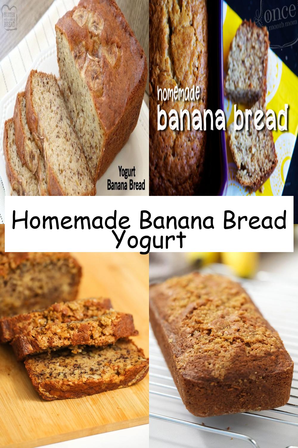 Homemade Banana Bread Yogurt