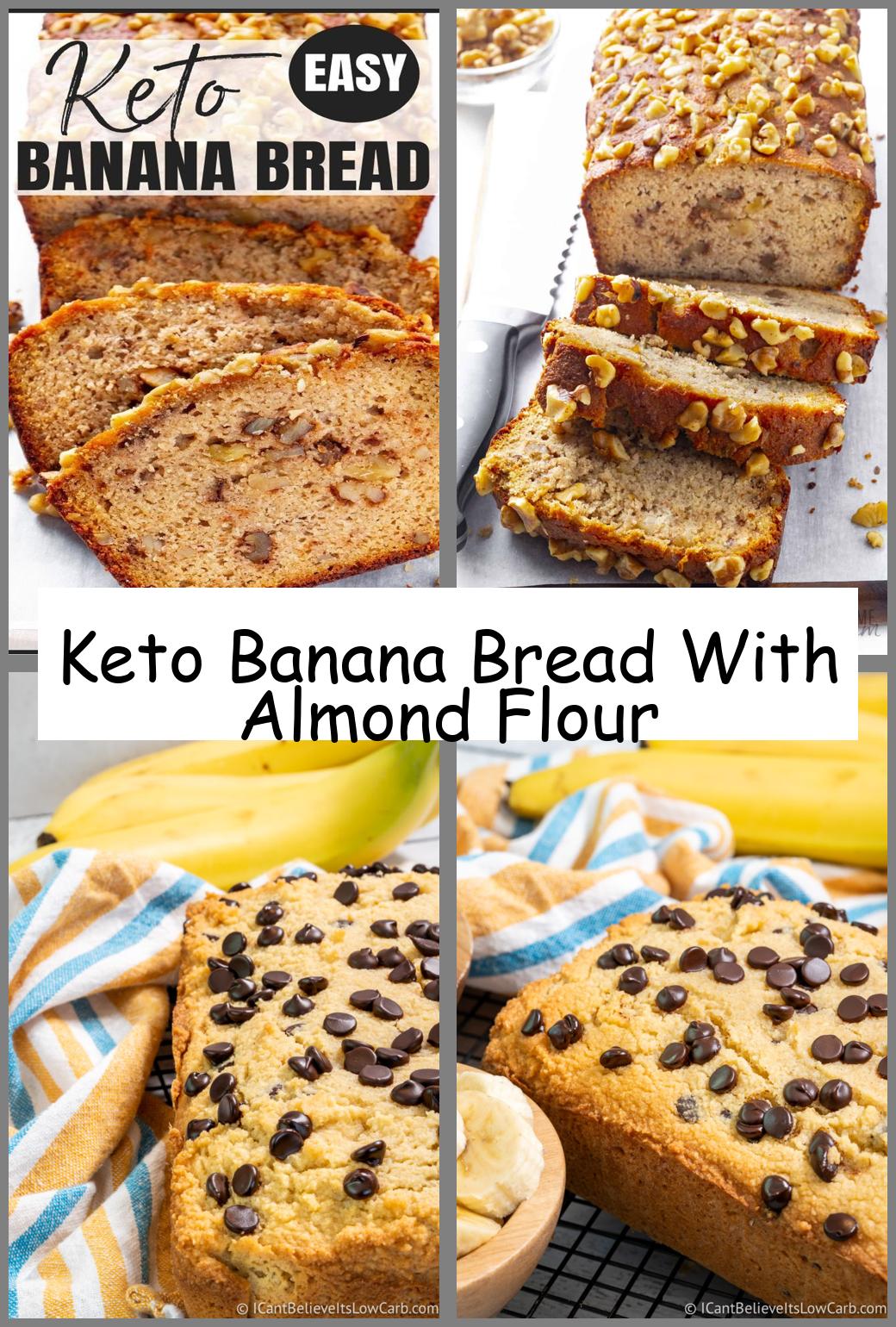 Keto Banana Bread With Almond Flour