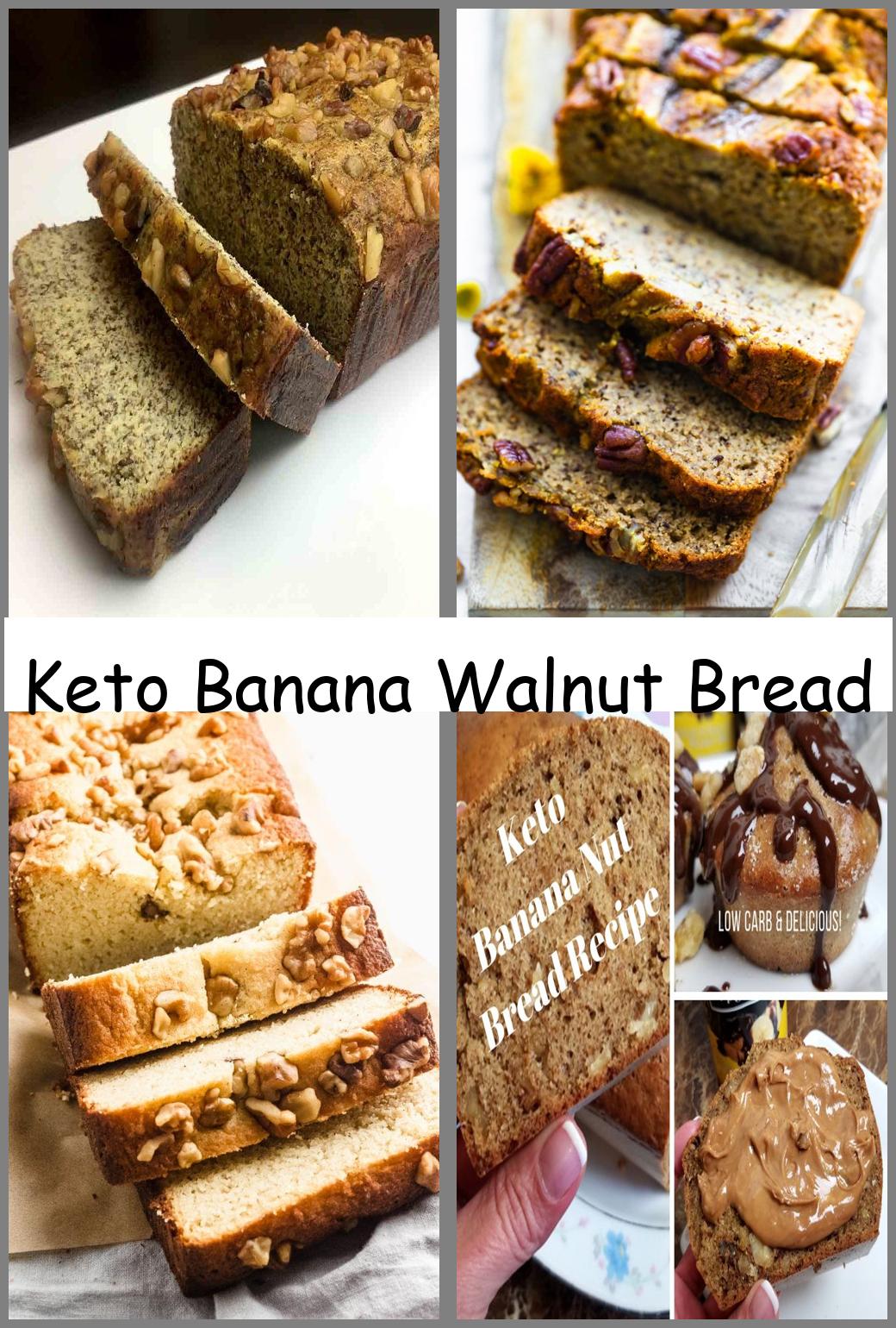 Keto Banana Walnut Bread