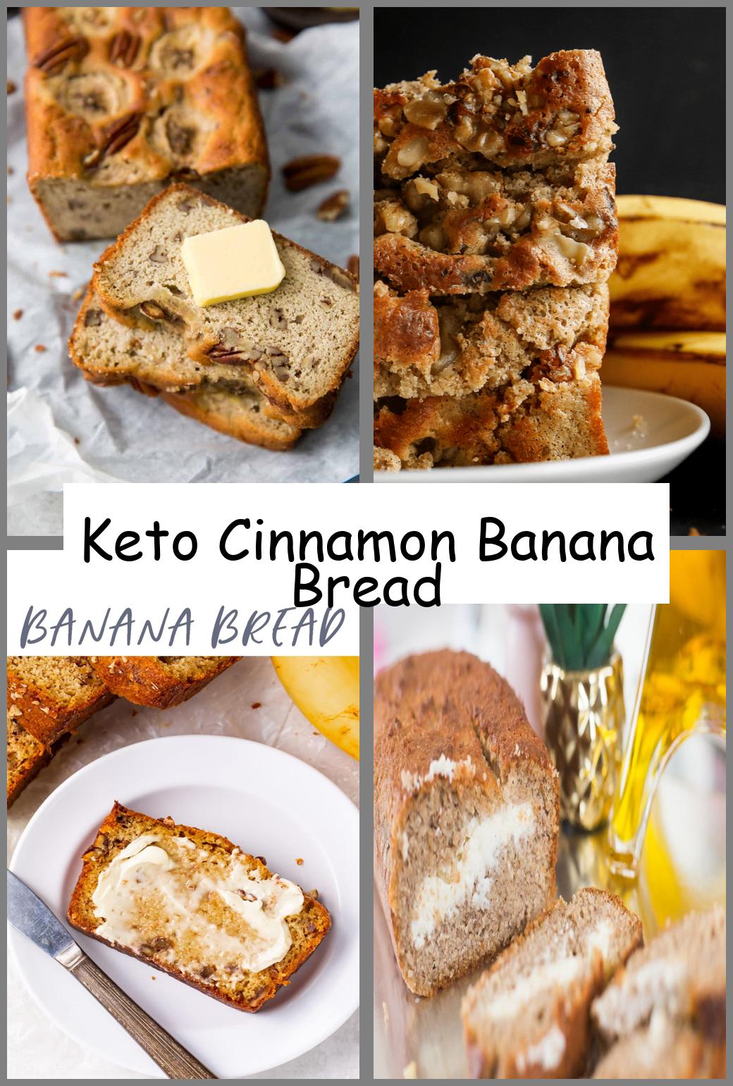 Keto Cinnamon Banana Bread