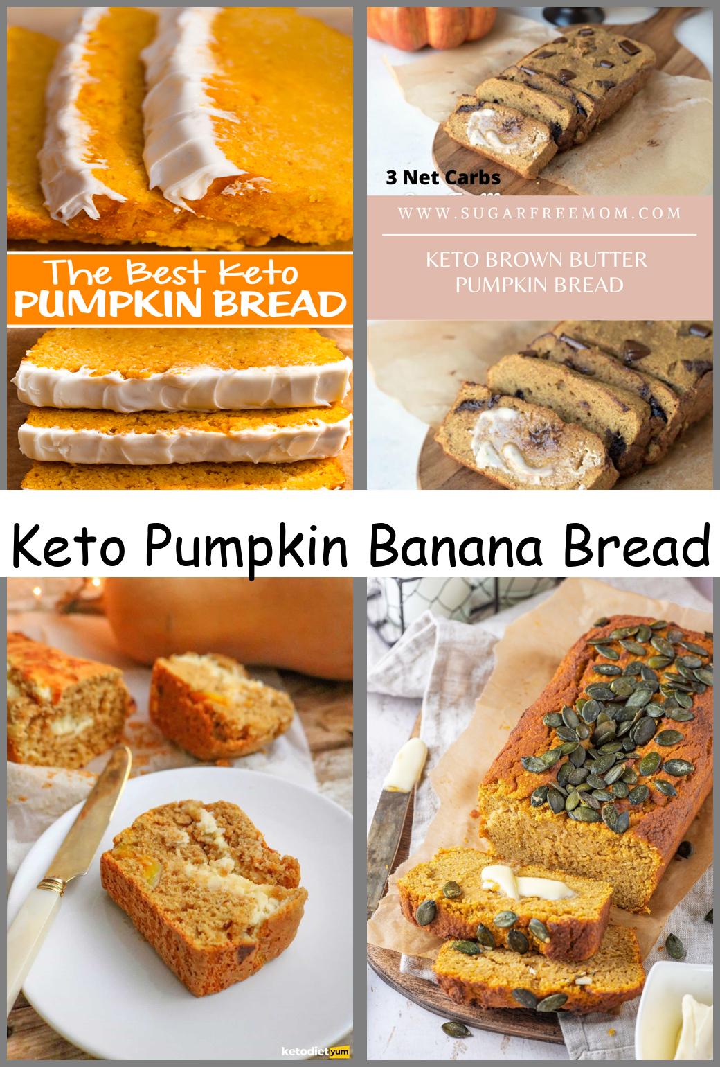 Keto Pumpkin Banana Bread