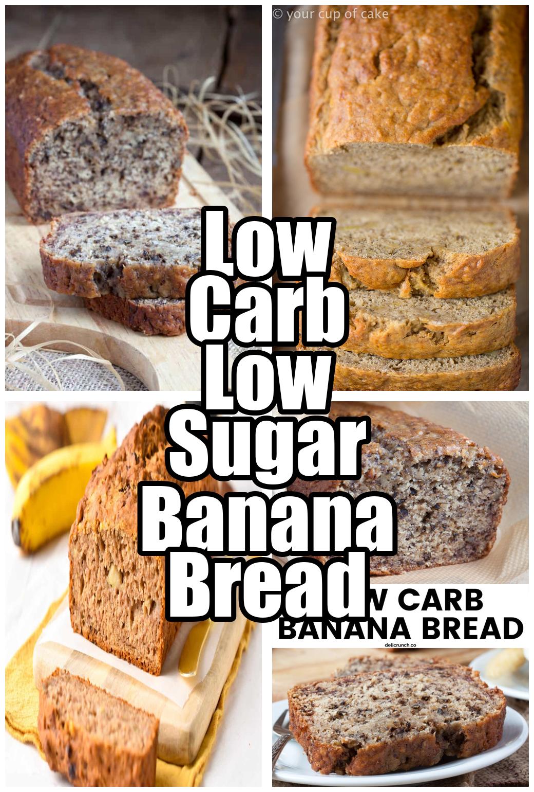 Low Carb Low Sugar Banana Bread