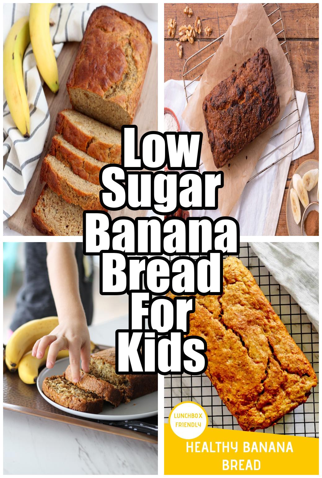 Low Sugar Banana Bread For Kids