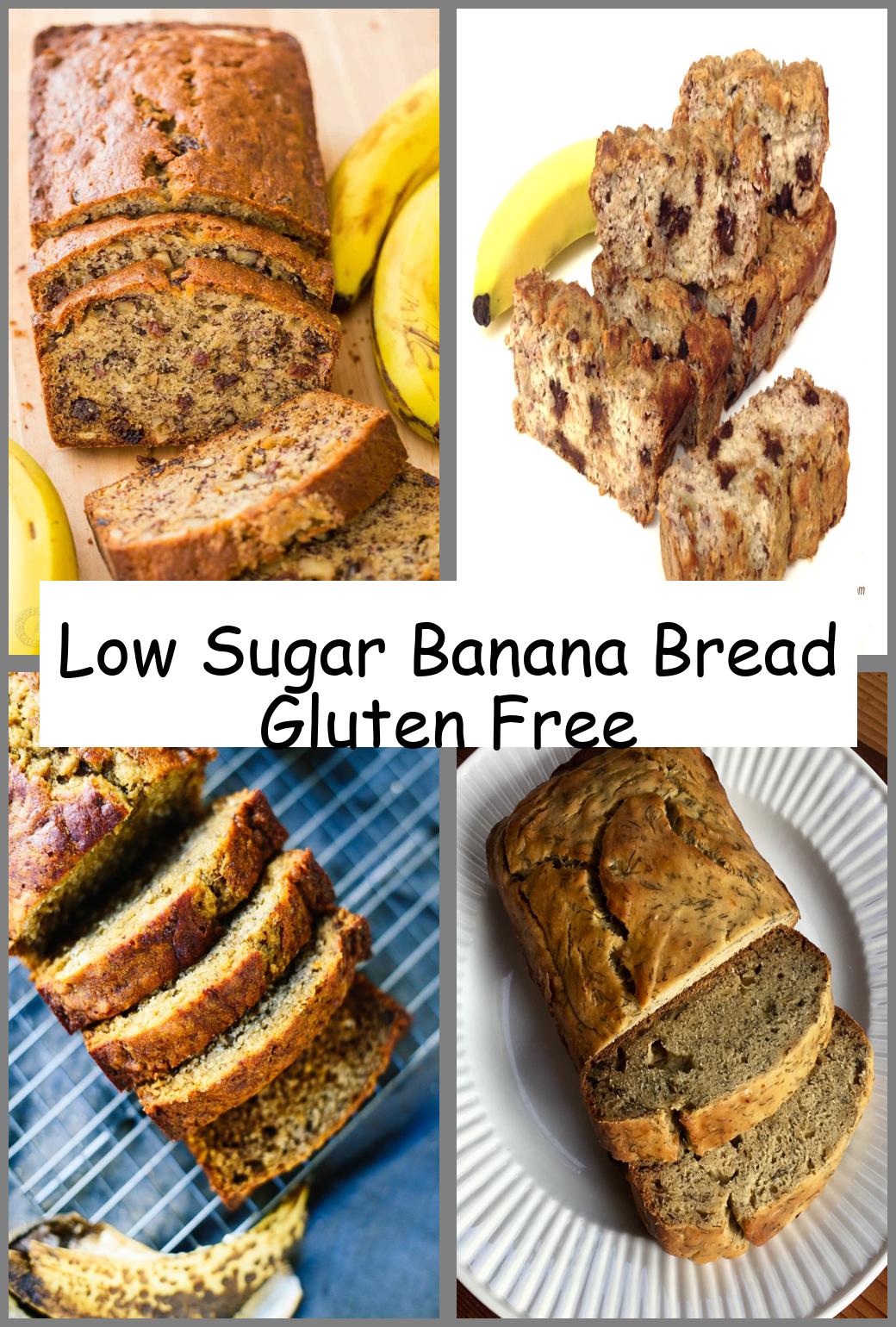 Low Sugar Banana Bread Gluten Free