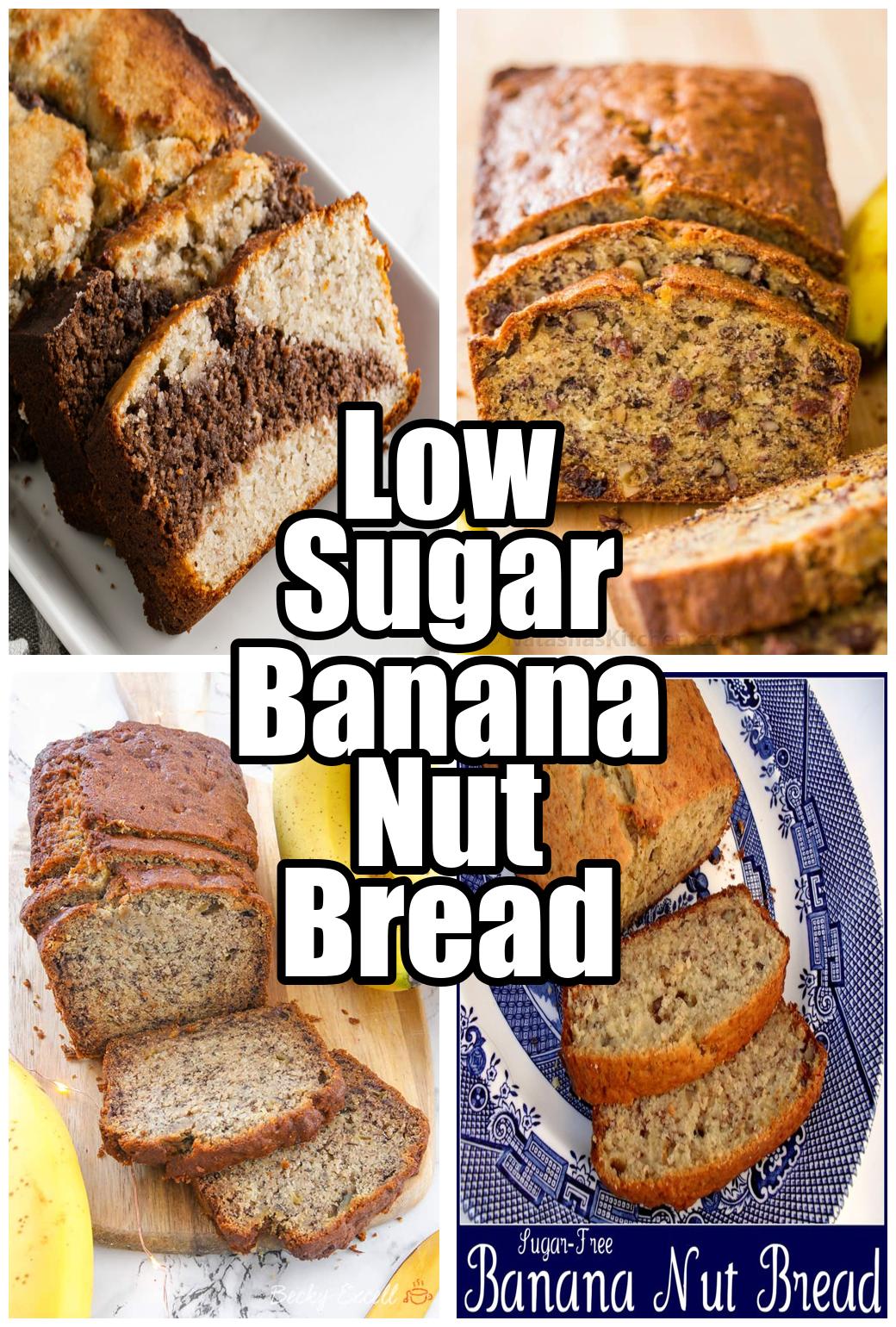 Low Sugar Banana Nut Bread