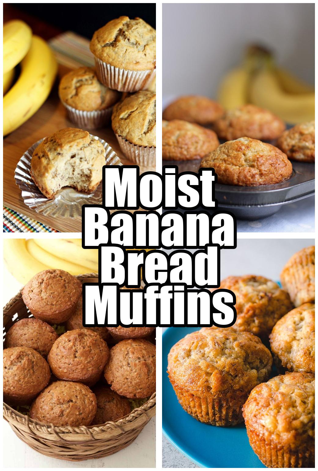 Moist Banana Bread Muffins