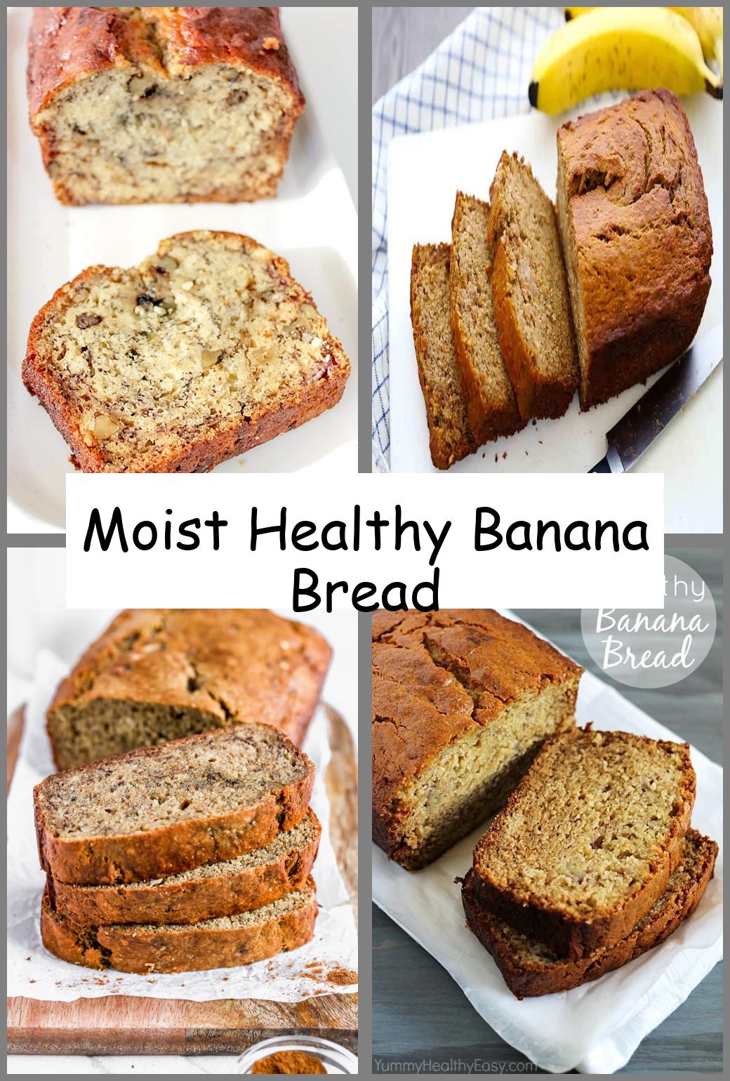 Moist Healthy Banana Bread