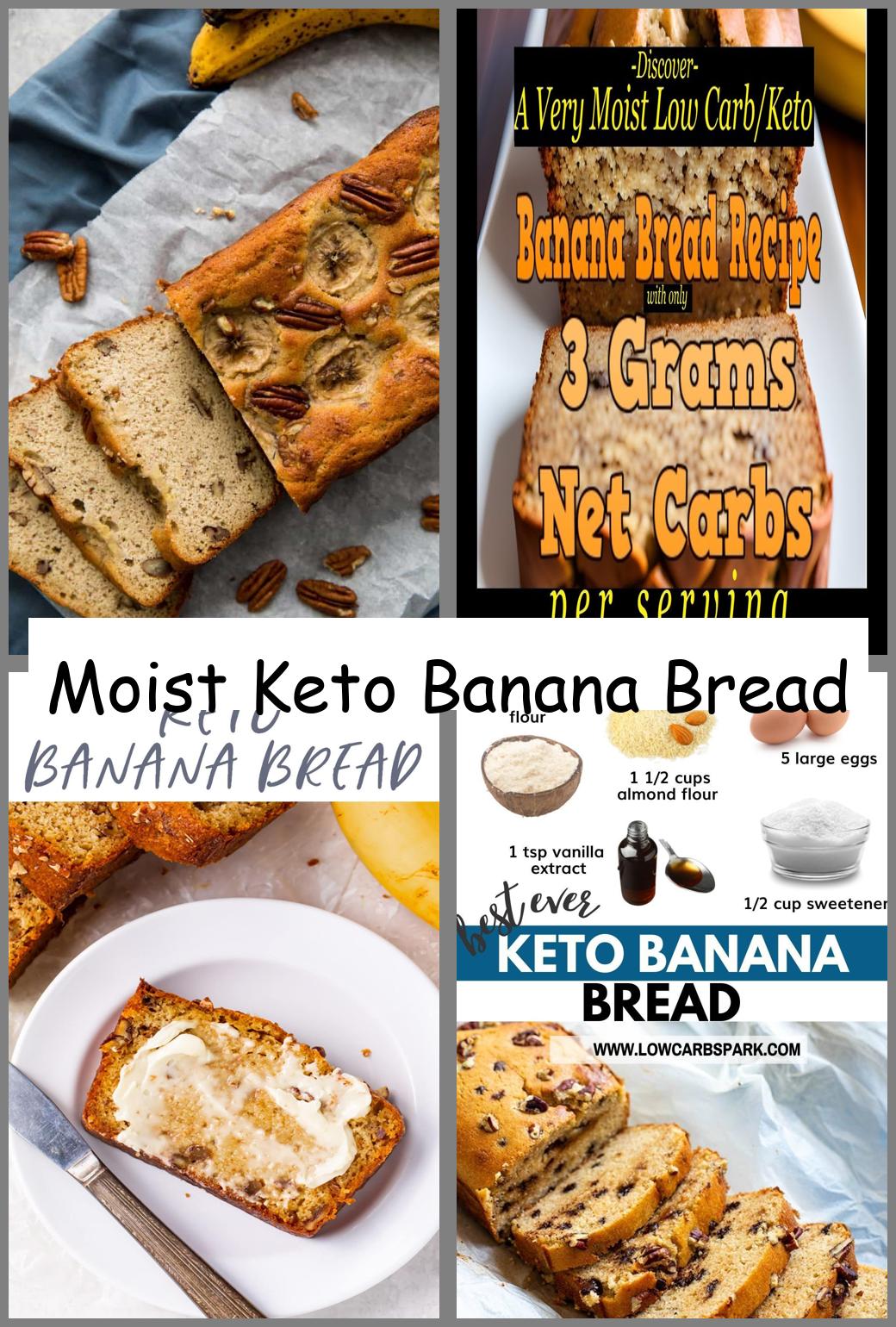 Moist Keto Banana Bread