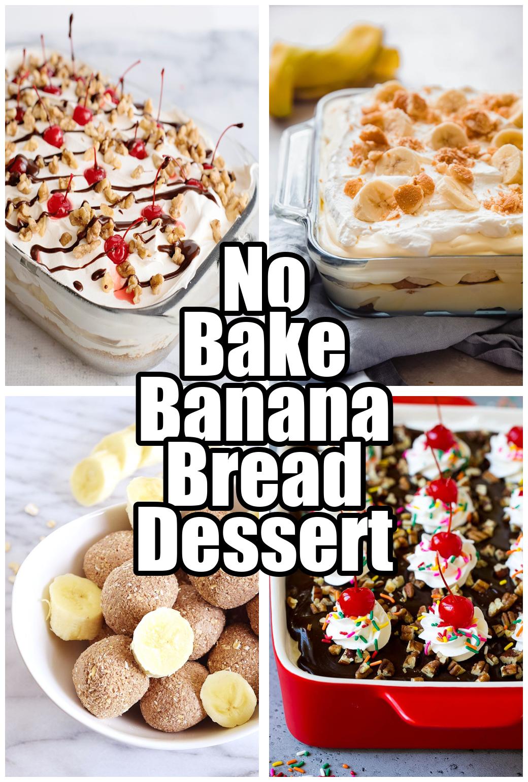 No Bake Banana Bread Dessert