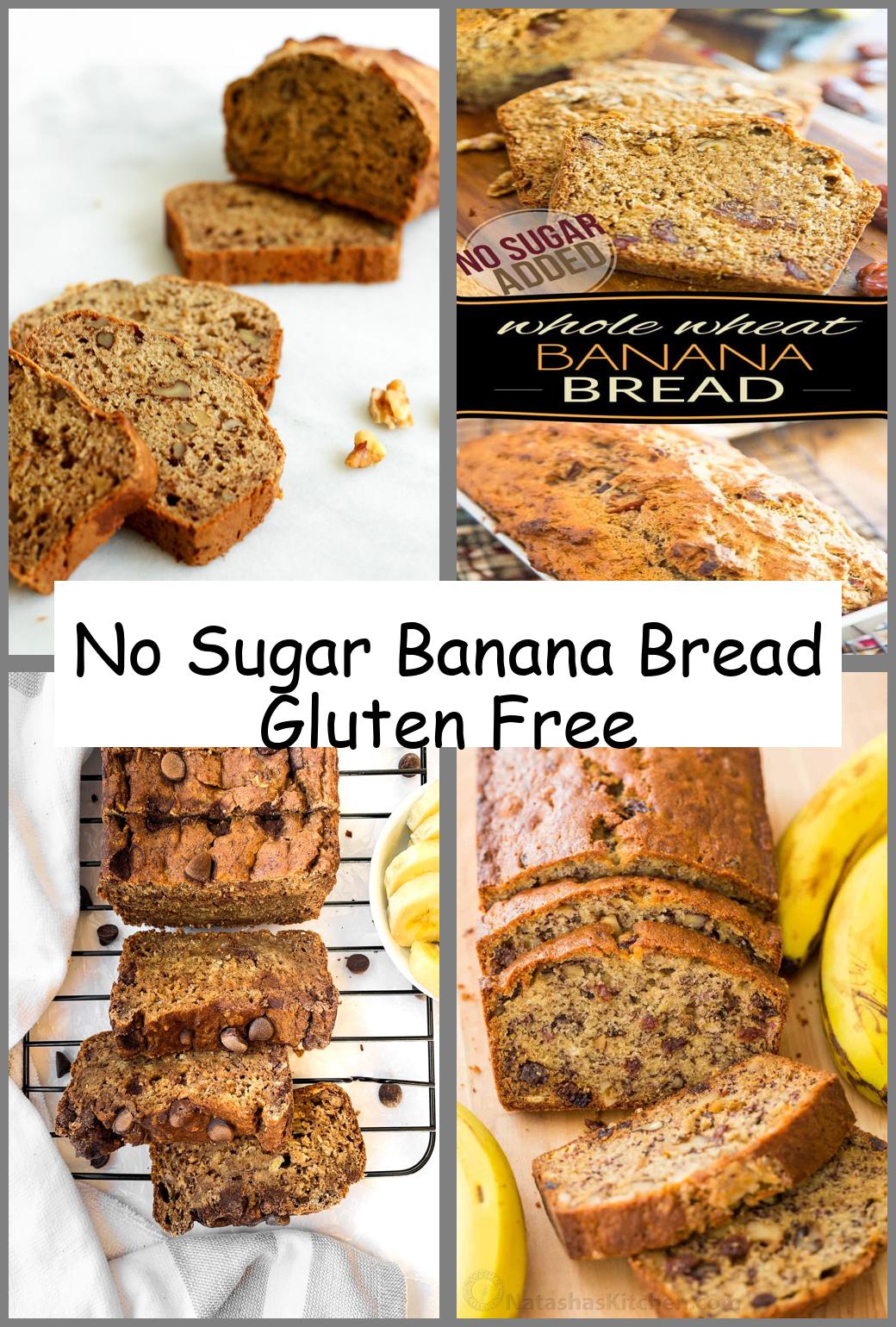 No Sugar Banana Bread Gluten Free