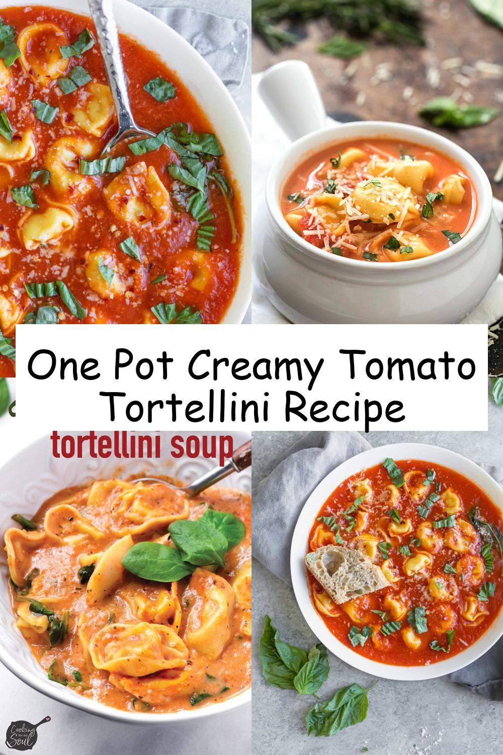 One Pot Creamy Tomato Tortellini Recipe