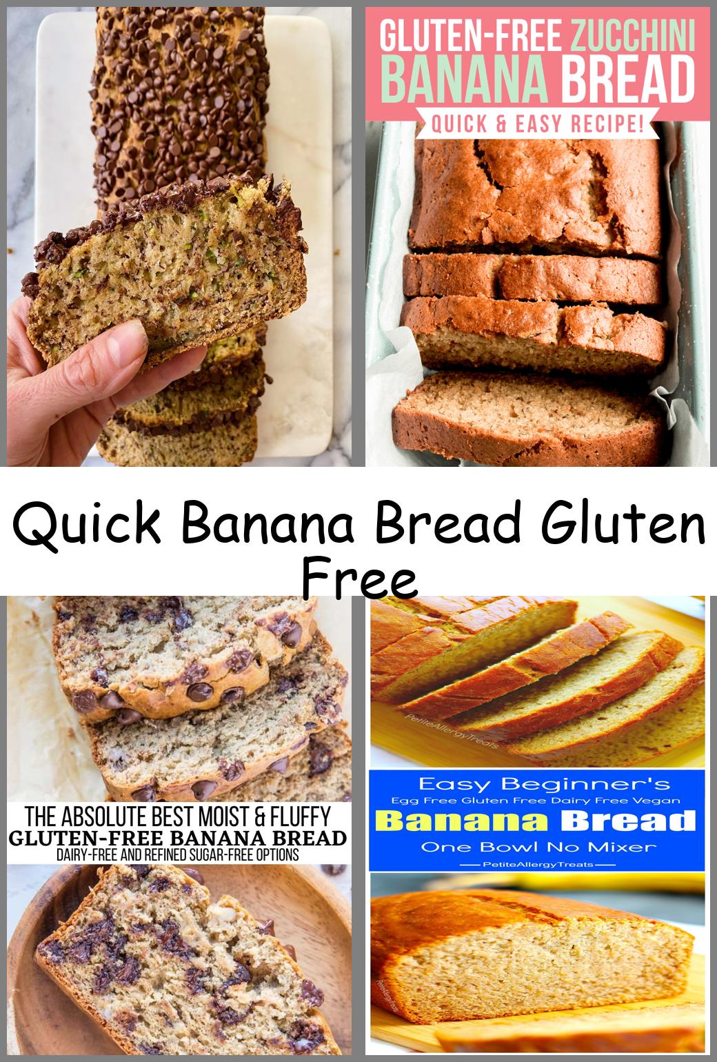 Quick Banana Bread Gluten Free