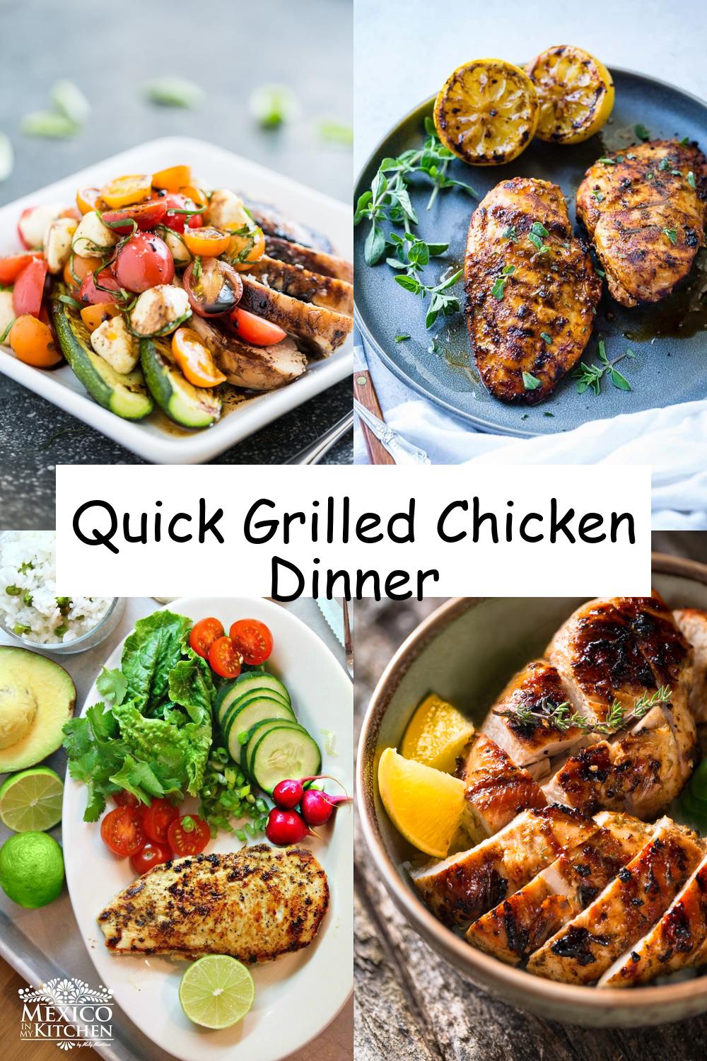 Quick Grilled Chicken Dinner