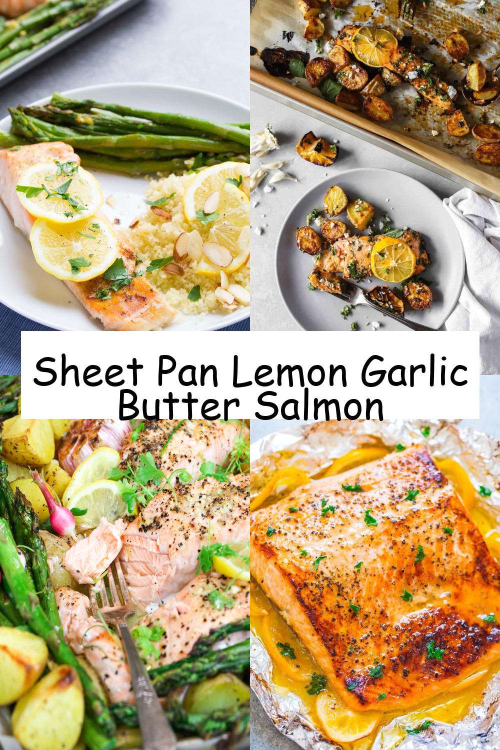 Sheet Pan Lemon Garlic Butter Salmon