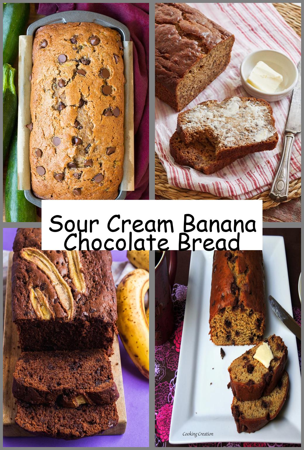 Sour Cream Banana Chocolate Bread