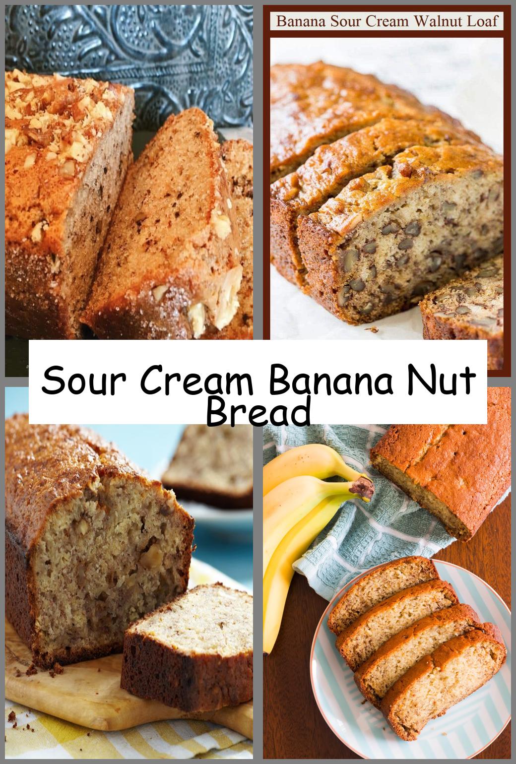 Sour Cream Banana Nut Bread