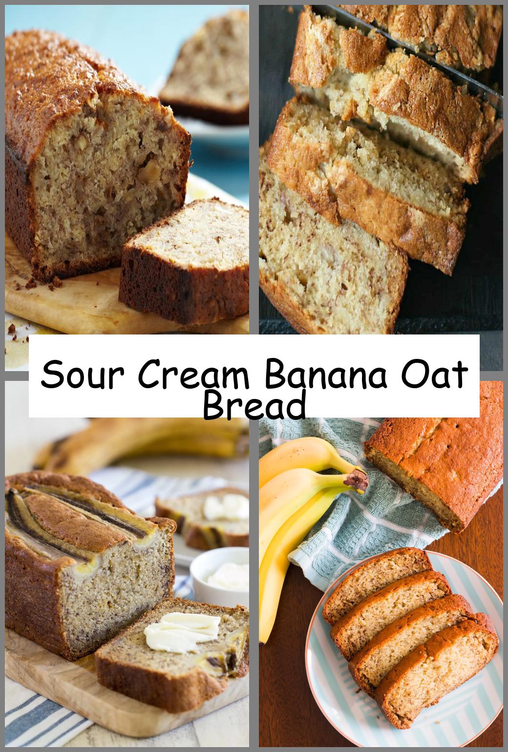 Sour Cream Banana Oat Bread