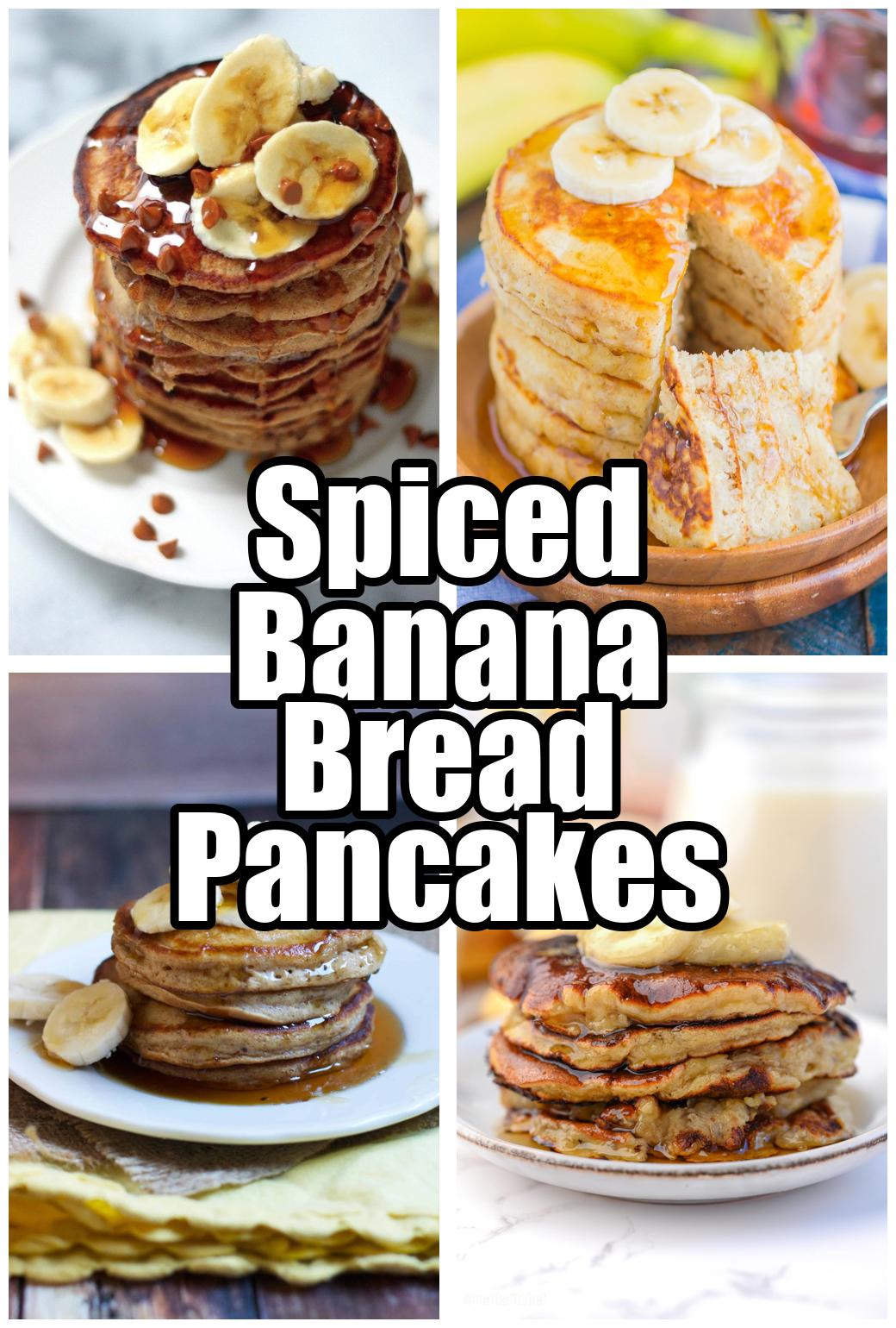 Spiced Banana Bread Pancakes