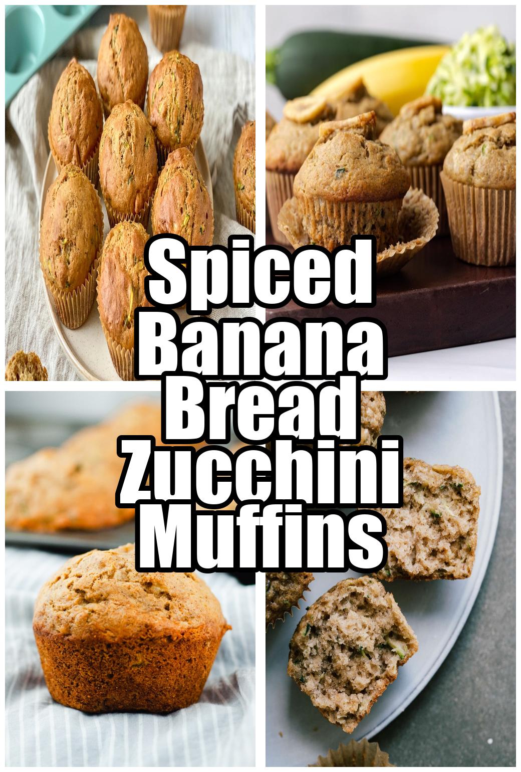 Spiced Banana Bread Zucchini Muffins