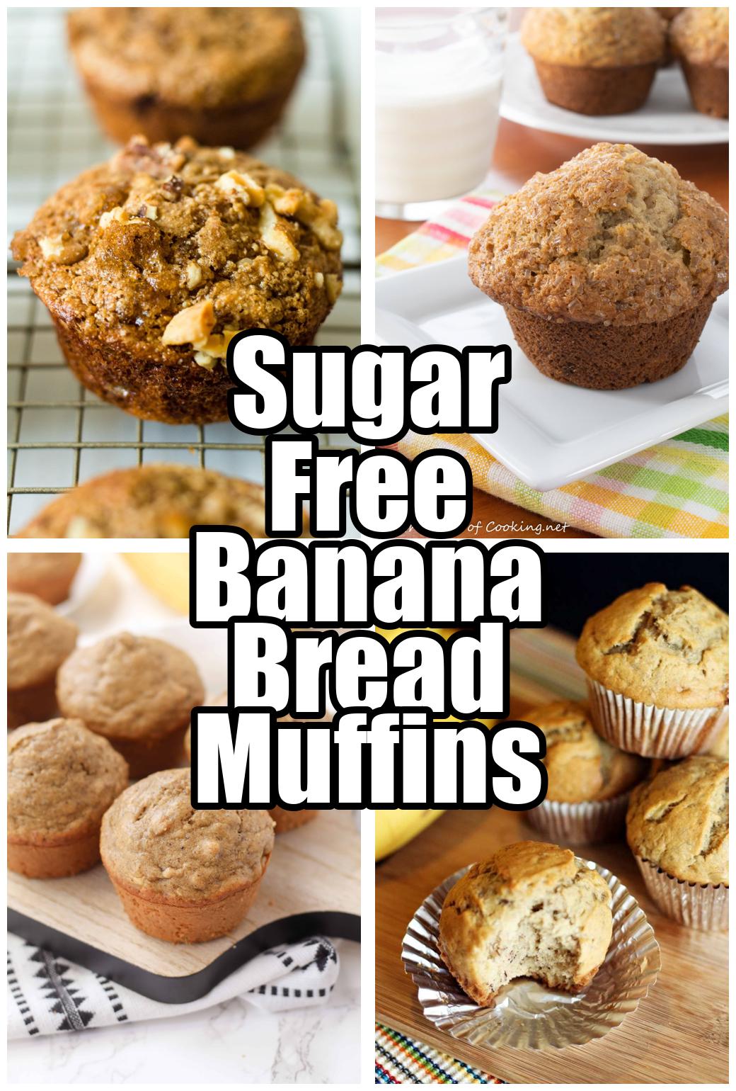 Sugar Free Banana Bread Muffins