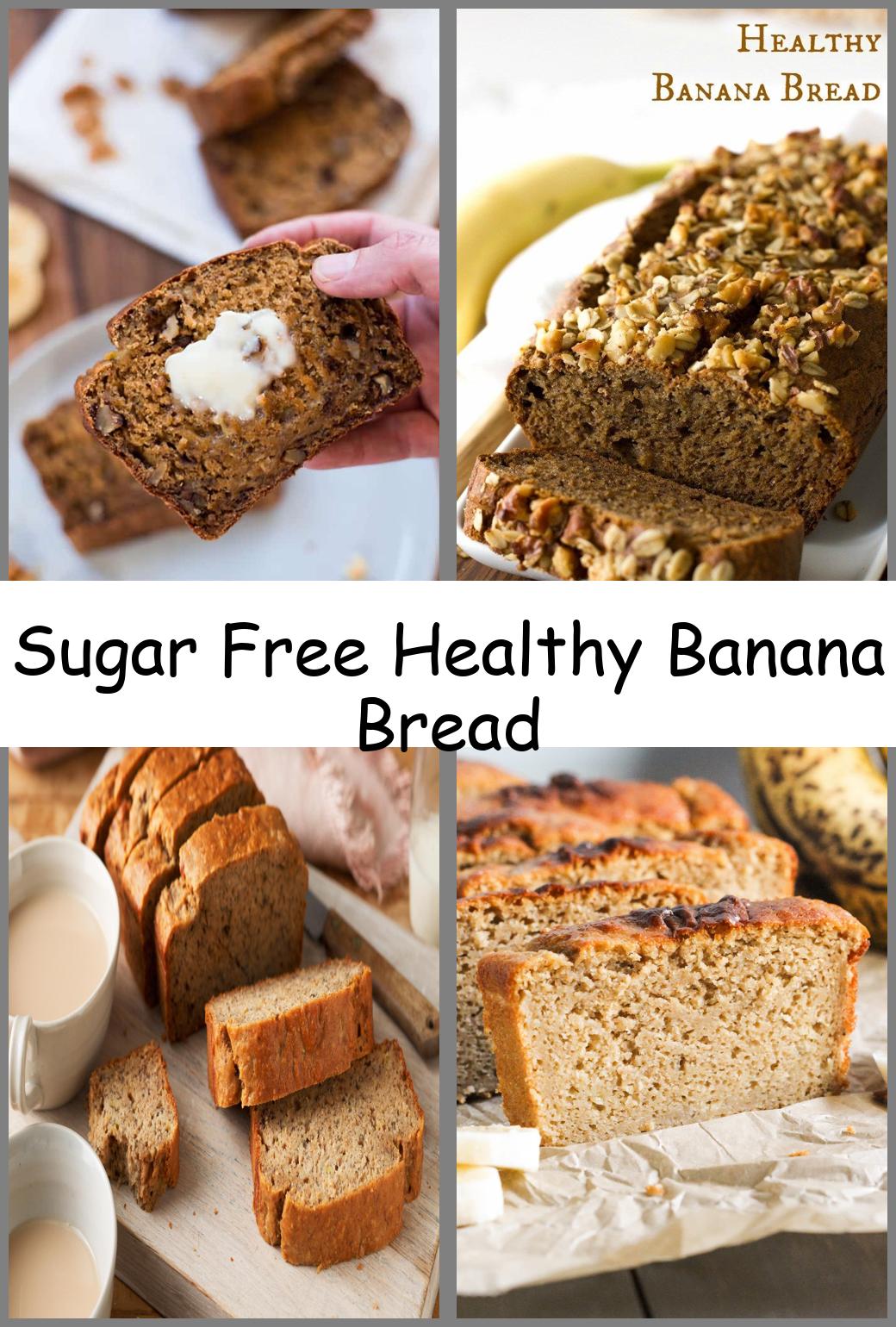 Sugar Free Healthy Banana Bread