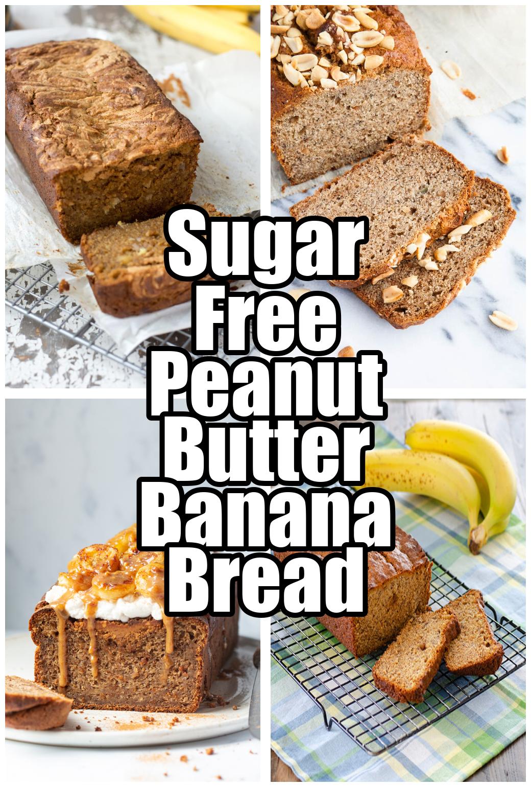 Sugar Free Peanut Butter Banana Bread