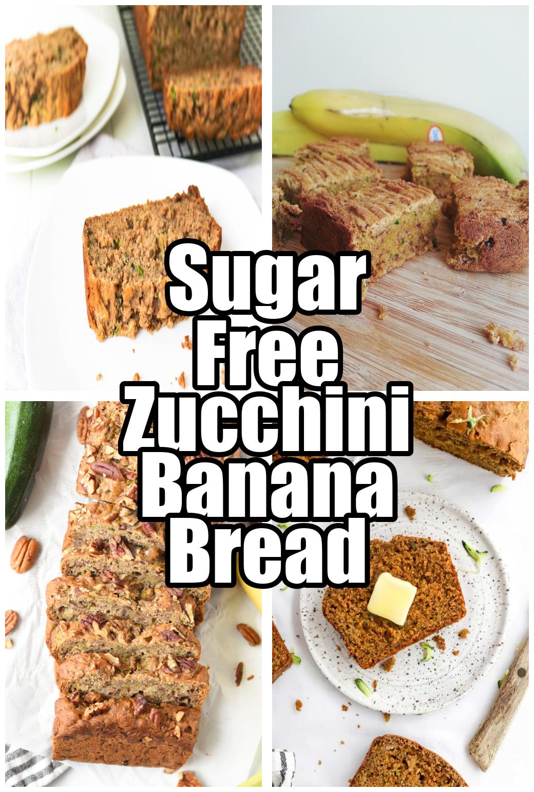 Sugar Free Zucchini Banana Bread