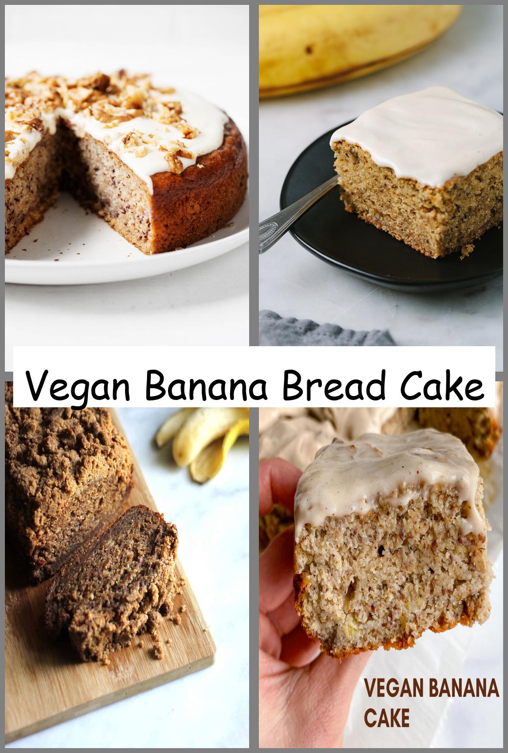 Vegan Banana Bread Cake