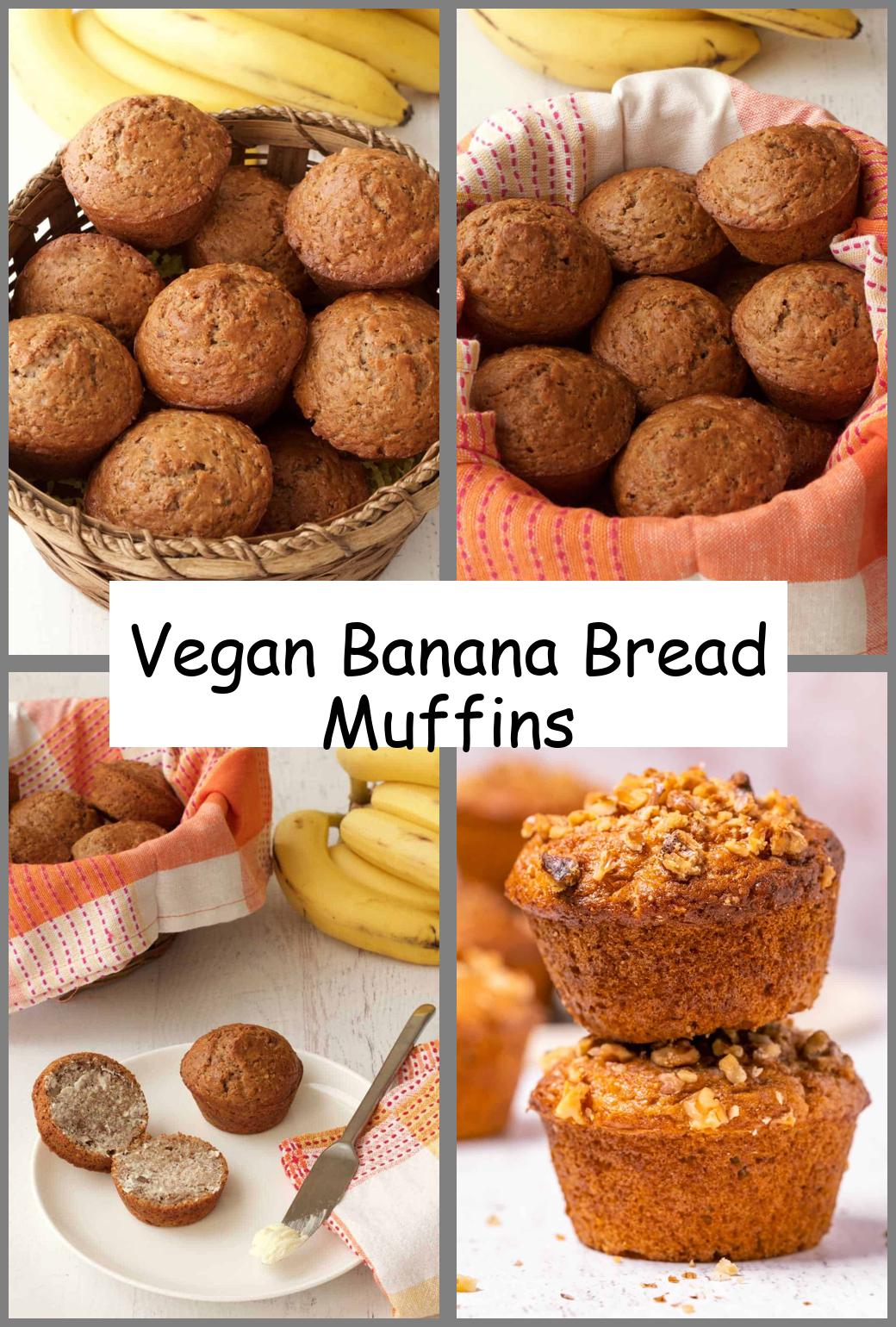 Vegan Banana Bread Muffins