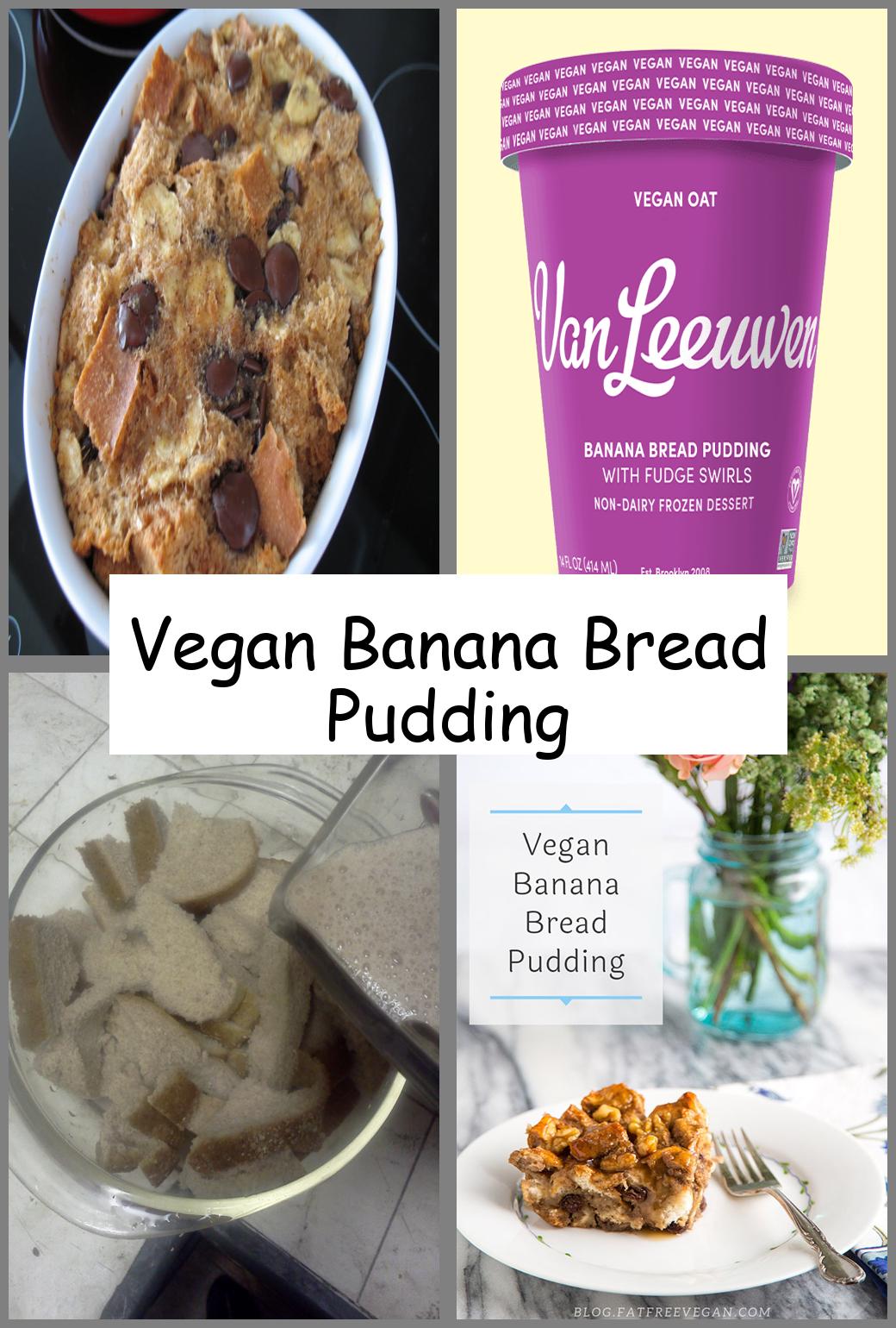 Vegan Banana Bread Pudding